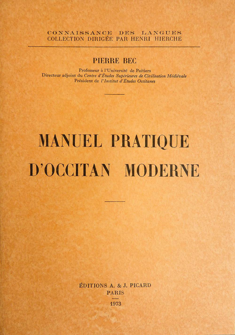 Manuel pratique d'occitan moderne