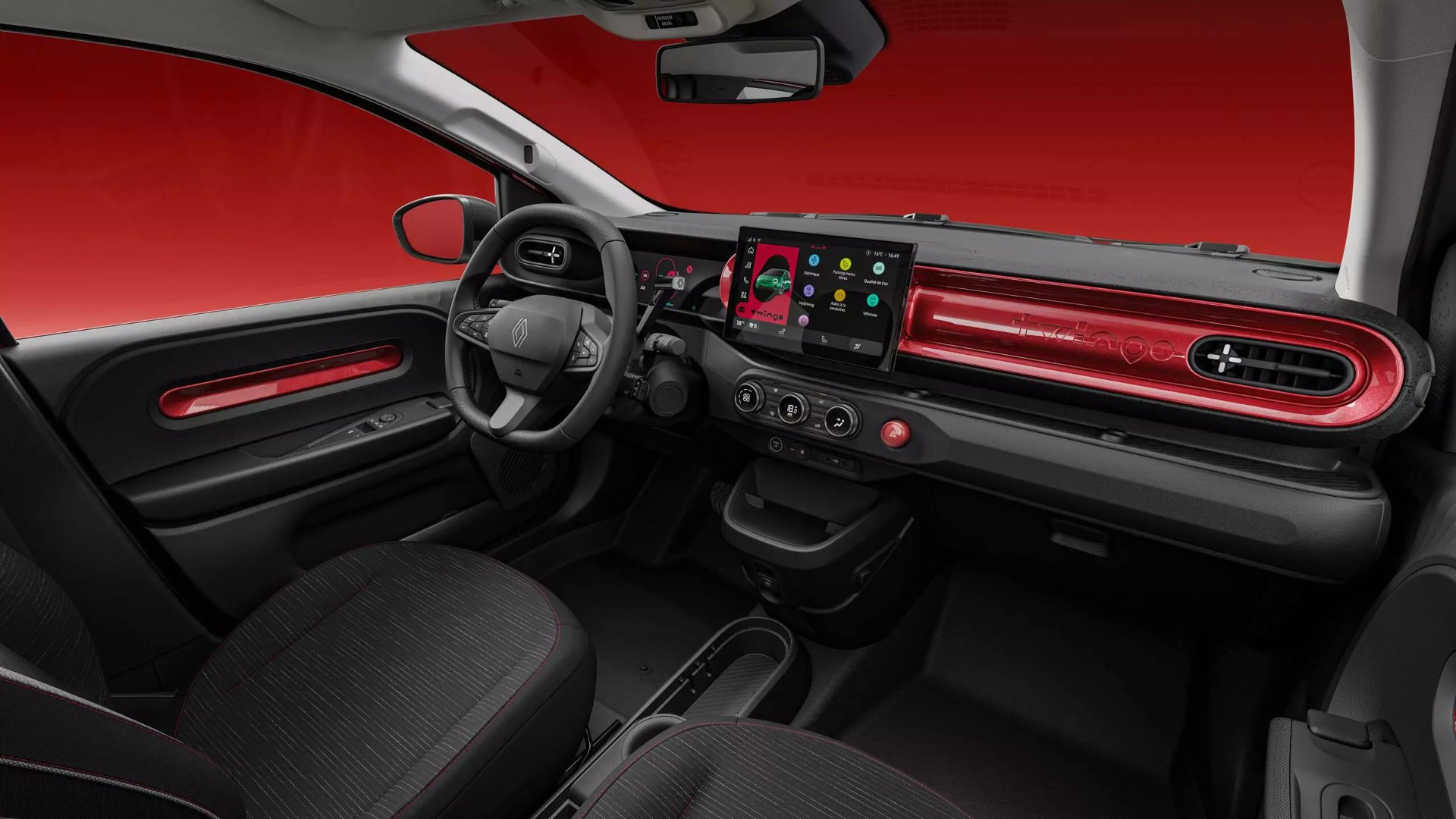 Interior de la Twingo electrica © Renault