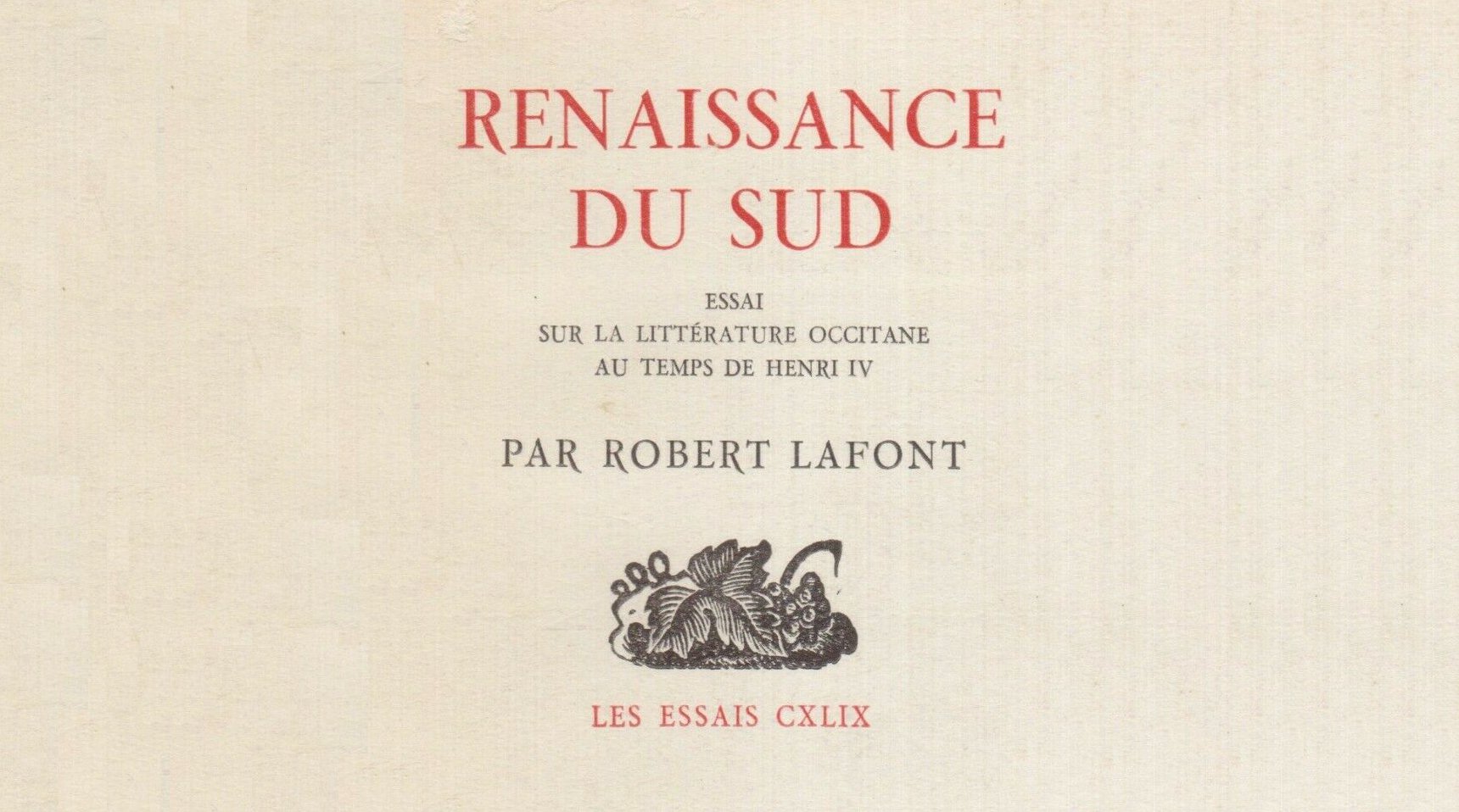 Renaissance du sud