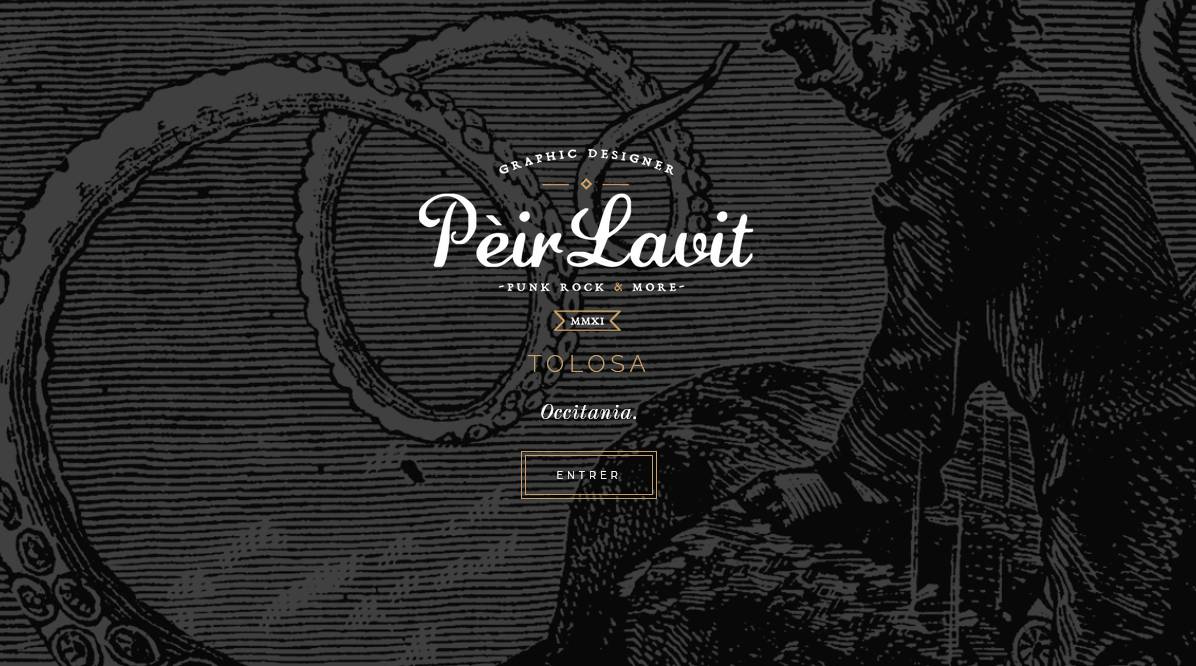 Visual, site internet de Pèir Lavit