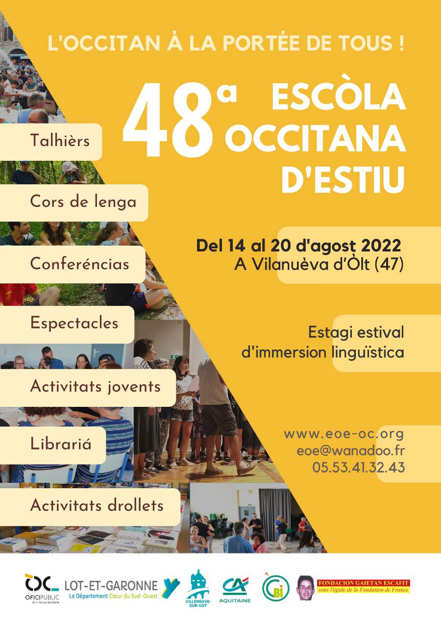 Vilanòva d'Òlt : Universitat Occitana d'Estiu de 2021