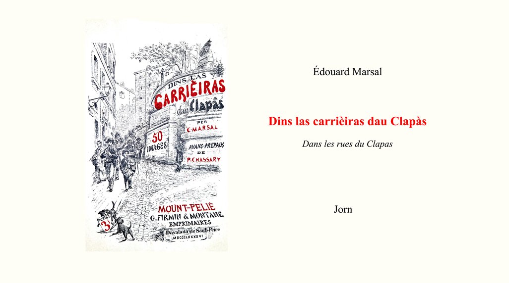 Dins las carrièiras dau Clapàs, Jorn, 2024
